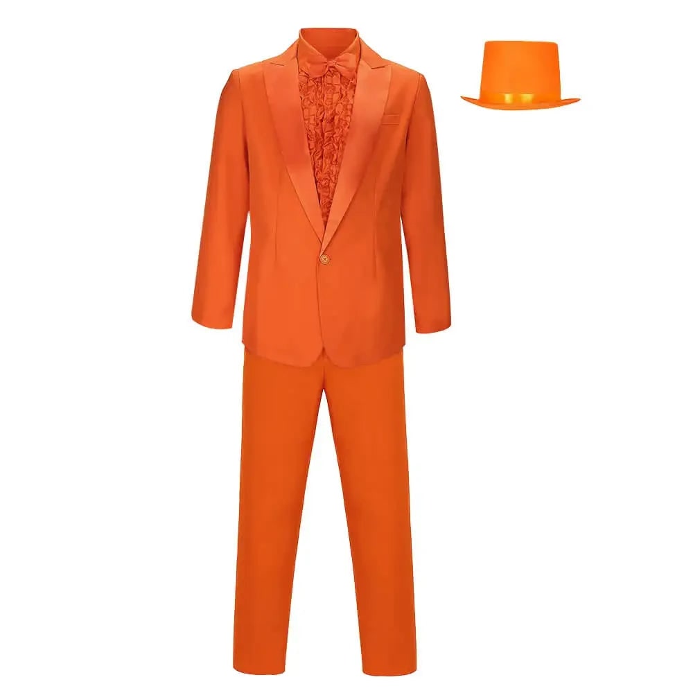 Men's Formal Suit Halloween Costume with Hat