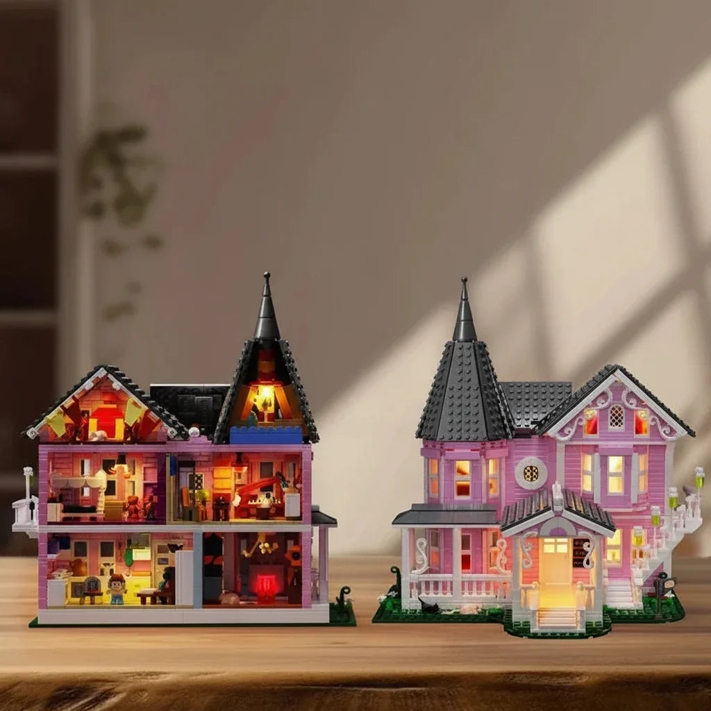 1,349-Piece Illuminated Halloween Building Block Set