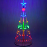 Natal – Show de Luzes de Árvore de Natal Externa com LED Multicolorido Animado
