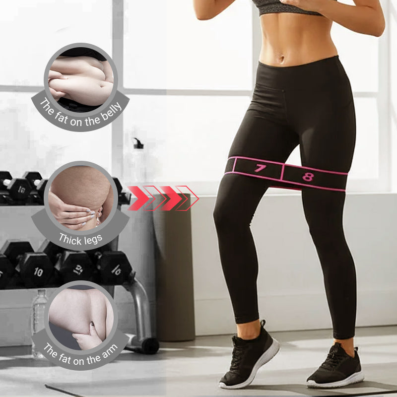 Faixa Elástica Ajustável – 8 Segmentos para Ioga e Treino de Força