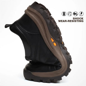 Tênis Masculino Casual com Costura Manual, Suporte de Arco e Solado Antiderrapante Respirável