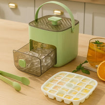 Ice Cube Tray with Push Function – 48 Cubes No-Spill & Easy Release Design