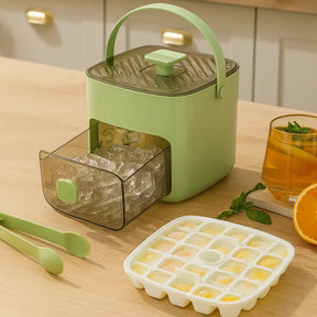 Ice Cube Tray with Push Function – 48 Cubes No-Spill & Easy Release Design