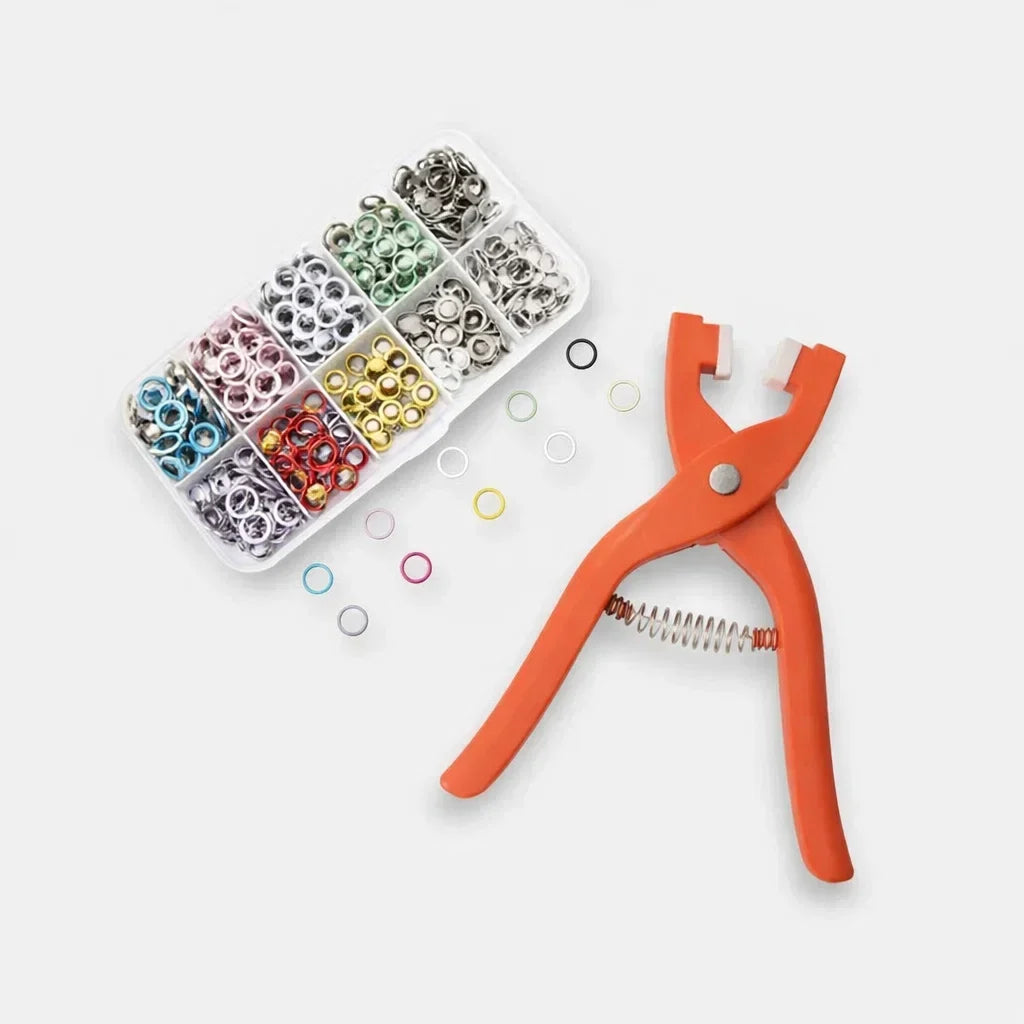 Snap Button Pliers Set – Multi-Size, No Sewing & Easy Fabric Button Install