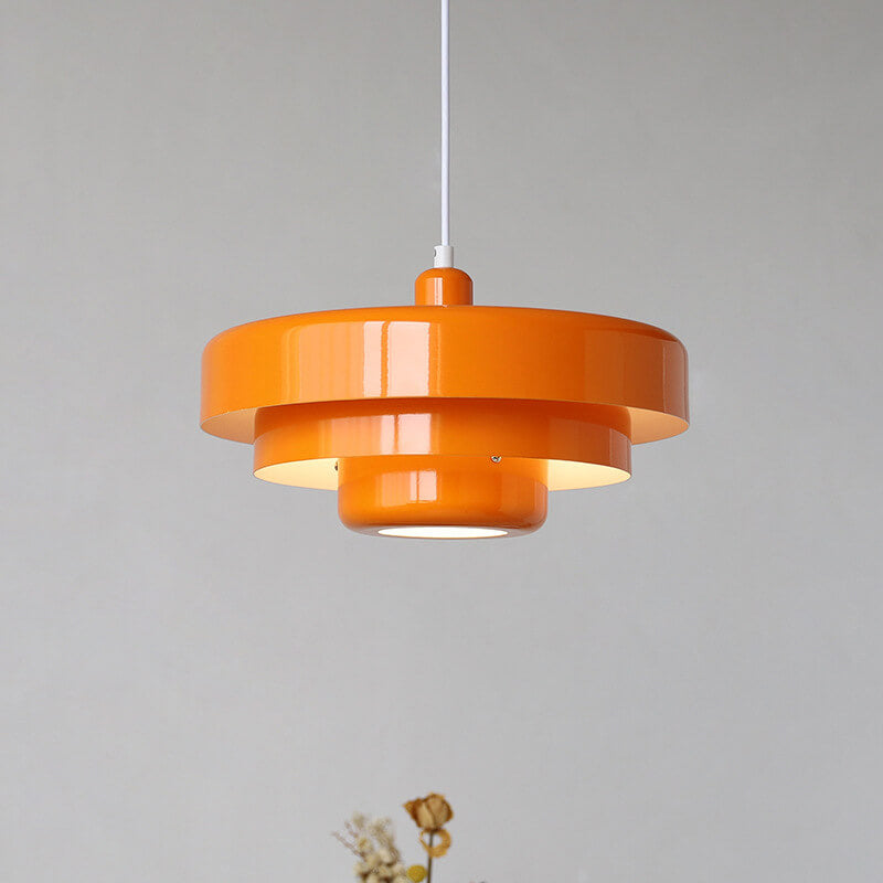 Nordic Vintage Multi-Layered Pendant Lamp | Modern Retro Hanging Light
