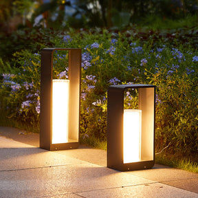 Modern Square Outdoor LED Light | Waterproof Solar LED Light