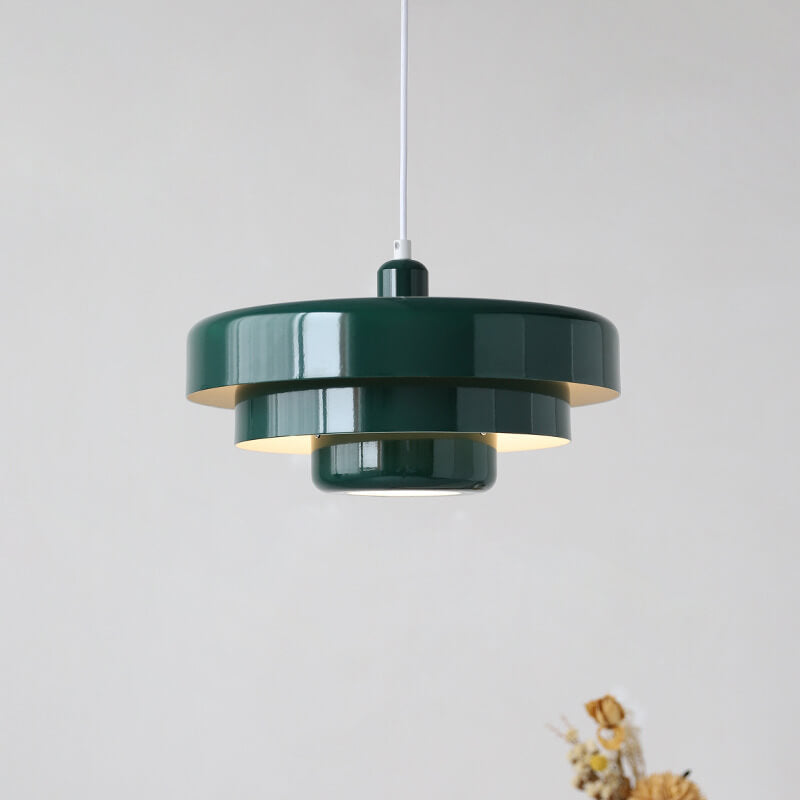 Nordic Vintage Multi-Layered Pendant Lamp | Modern Retro Hanging Light