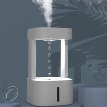 Luminária de Mesa 2 em 1: Umidificador de Nuvem de Chuva, Difusor de Óleo Essencial Zen e Abajur de Cogumelo com Efeito de Chuva