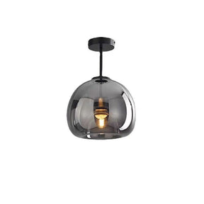 Luminária de Teto Nordic de Vidro Esférico | Semi-Embutida