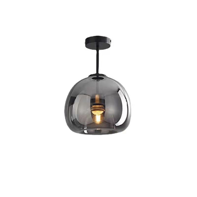 Luminária de Teto Nordic de Vidro Esférico | Semi-Embutida