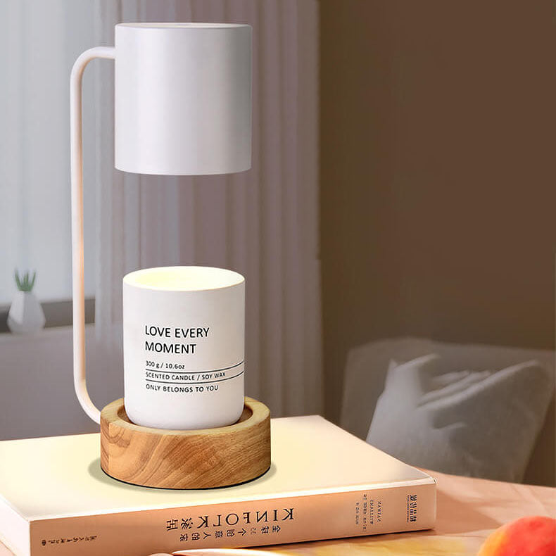Japanese Minimalist Table Lamp | Wood & Metal Design