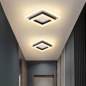 Square LED Ceiling Light | Modern Flush Mount Fixture