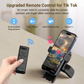 Suporte para Smartphone com Disparador Bluetooth – Estável e Ajuste de 180°