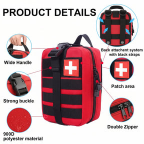 Kit de Sobrevivência de Emergência Ferramentas de Primeiros Socorros Equipamento Portátil Segurança ao Ar Livre