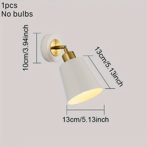 Arandela de Metal Moderna | Luminária Ajustável para Quarto e Sala de Estar