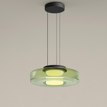 Bauhaus Glass Pendant Light | Modern Layered LED Hanging Lamp