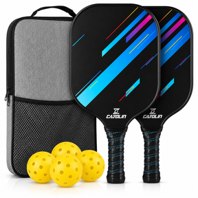 Conjunto de Raquetes de Pickleball em Grafite Leve com Bolas
