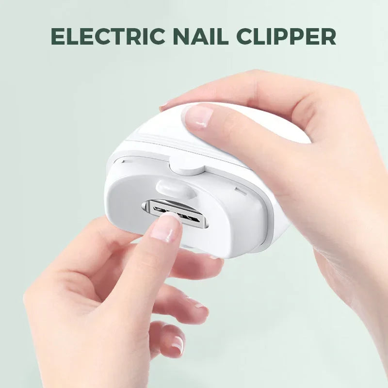 Cortador de Unhas Elétrico, Manicure com Aparo e Polimento Automático