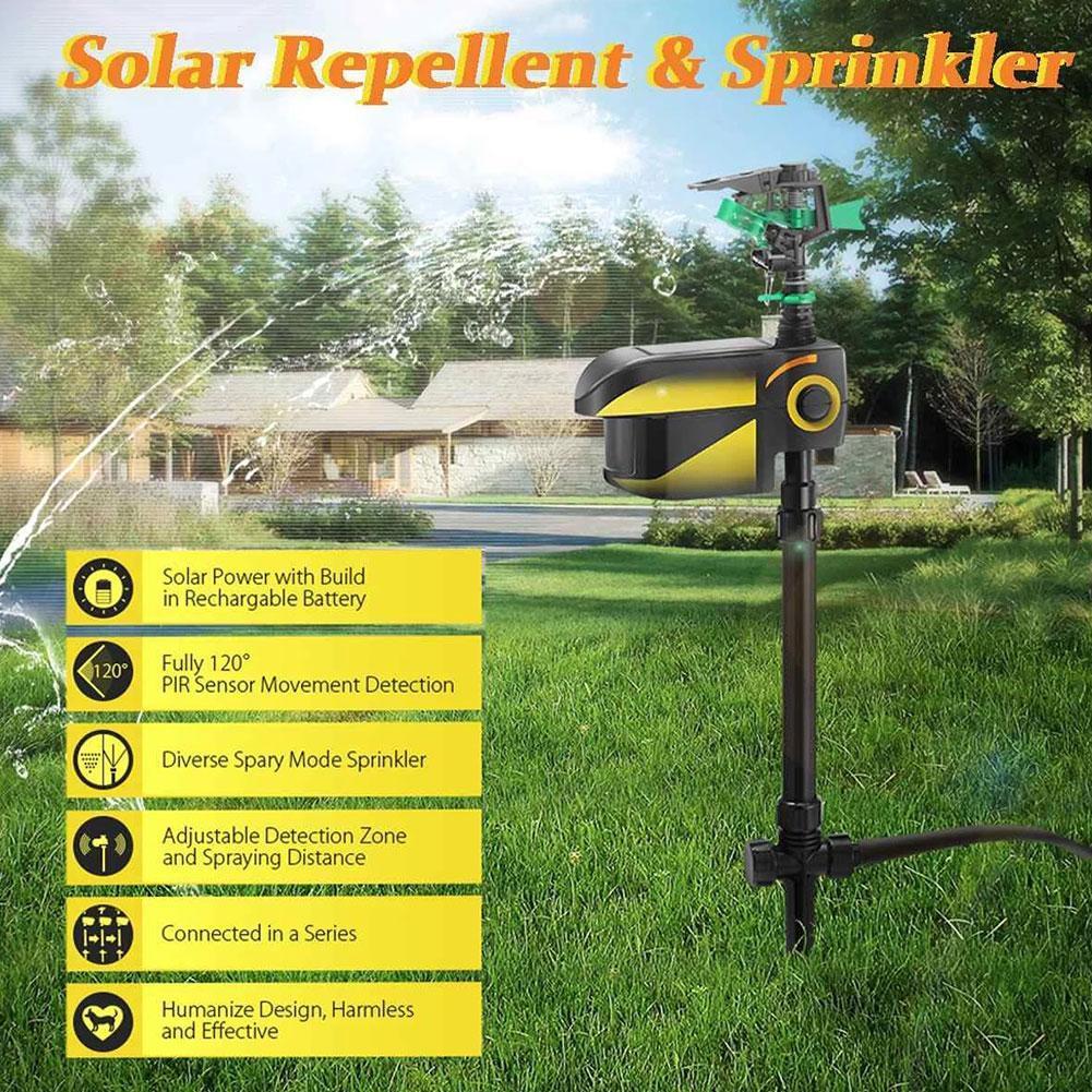 Aspersor Ativado por Movimento com Energia Solar para Cervos - Afaste os Cervos