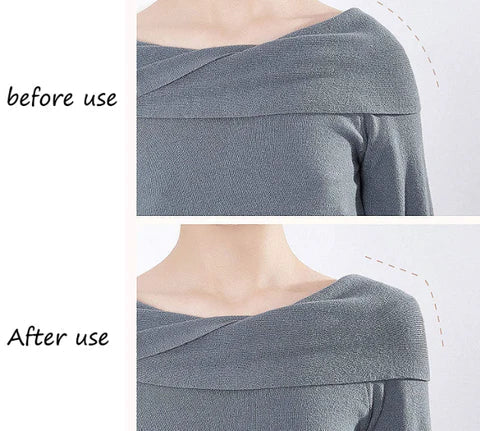 Omoplatas Antiderrapantes - Enchimentos Invisíveis para Ombros para Roupas Femininas