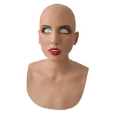 Realistic full-head latex Halloween costume mask for adults