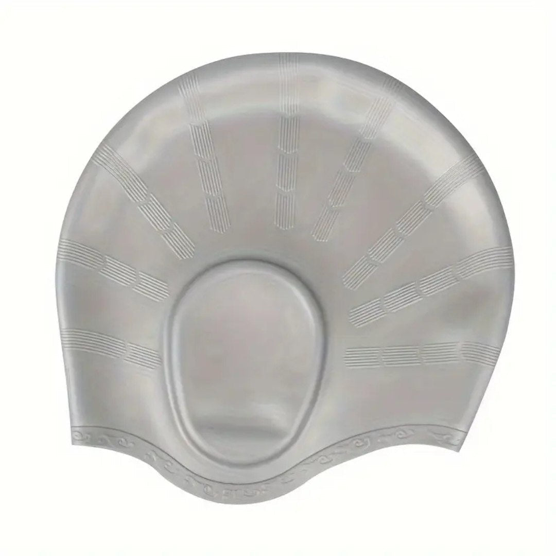 Silicone Swim Cap with Ear Protection – HydroFit Waterproof Design