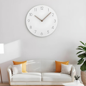 Relógio de Parede Minimalista Nork | Design Contemporâneo em Madeira