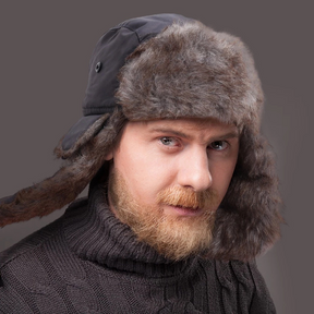 Gorro de Aviador para Esqui com Protetor de Orelha e Pele Sintética Aconchegante