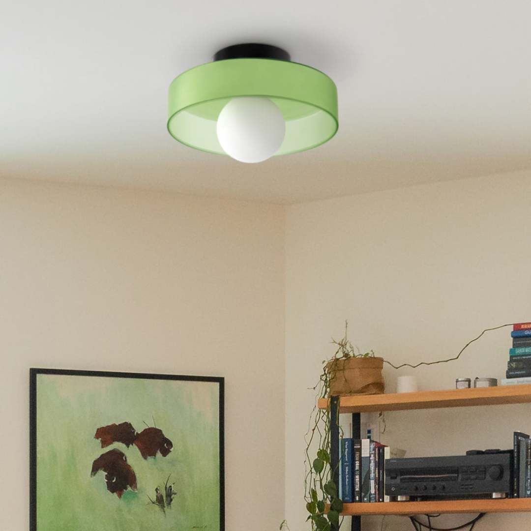 Luminária de Teto LED Moderna | Lustre de Sobrepor Estiloso