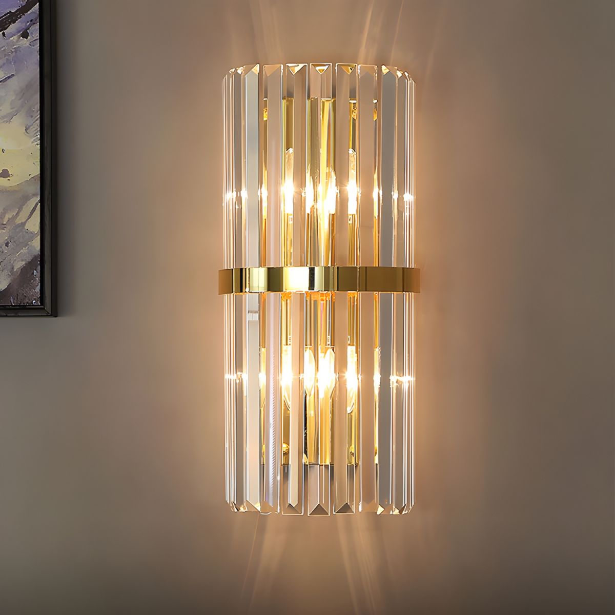 Crystal Wall Light | Modern Luxury Stainless Steel Sconce