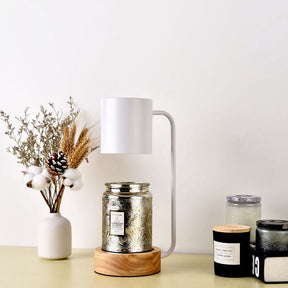 Japanese Minimalist Table Lamp | Wood & Metal Design