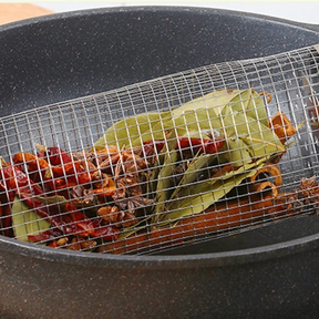 Cesta para Grelhar Churrasco Redonda em Aço Inoxidável