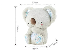 Anxiety Relief Koala Plush Toy with Music, Lights and Rhythmic Breathing Motion
