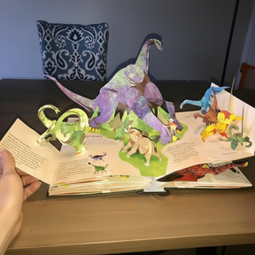 Livro 3D Pop-Up de Dinossauros – Interativo para Crianças e Adultos