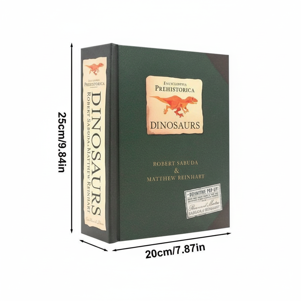Livro 3D Pop-Up de Dinossauros – Interativo para Crianças e Adultos