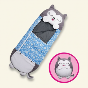 Kids' Foldable Sleeping Bag – Snoozi Animal Shape Portable & Washable