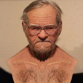 Realistic full-head latex Halloween costume mask for adults