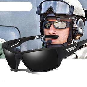 Óculos de Sol Militares Polarizados – Proteção UV400 para Pesca e Esportes ao Ar Livre