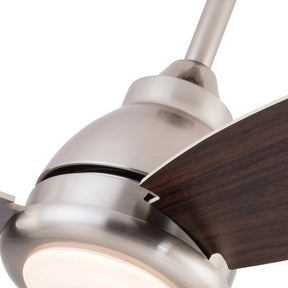 walnut ceiling fan with light and remote control