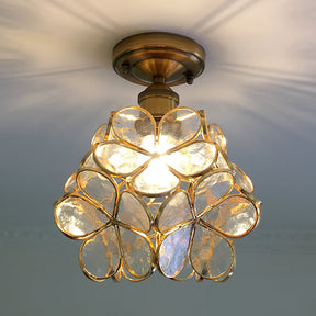 Retro Flower Ceiling Light | Colourful Vintage-Inspired PVC Flush Mount