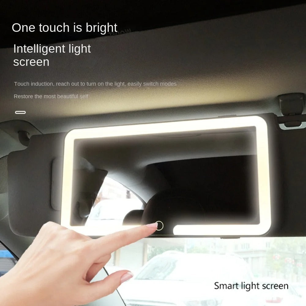 Espelho de Vaidade com LED para Para-sol de Carro