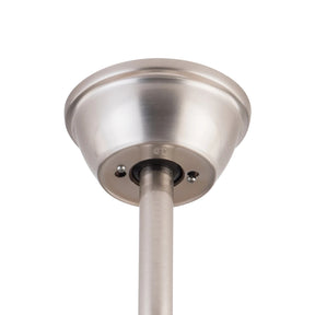 ceiling fan light with three walnut blades and LED fixture