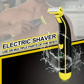 Barbeador e Aparador Elétrico Recarregável Masculino para Uso Seco e Molhado