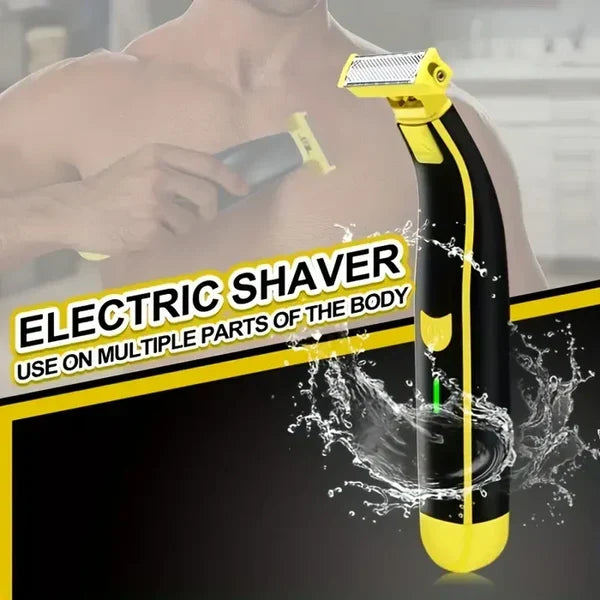 Barbeador e Aparador Elétrico Recarregável Masculino para Uso Seco e Molhado