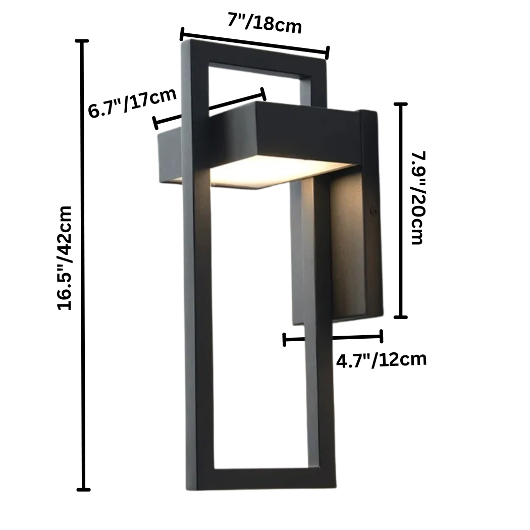 Modern Outdoor Wall Light | Scandinavian Aluminium LED Wall Lamp