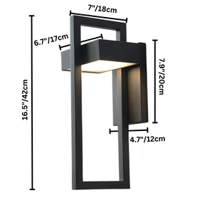 Modern Outdoor Wall Light | Scandinavian Aluminium LED Wall Lamp