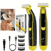 Barbeador e Aparador Elétrico Recarregável Masculino para Uso Seco e Molhado