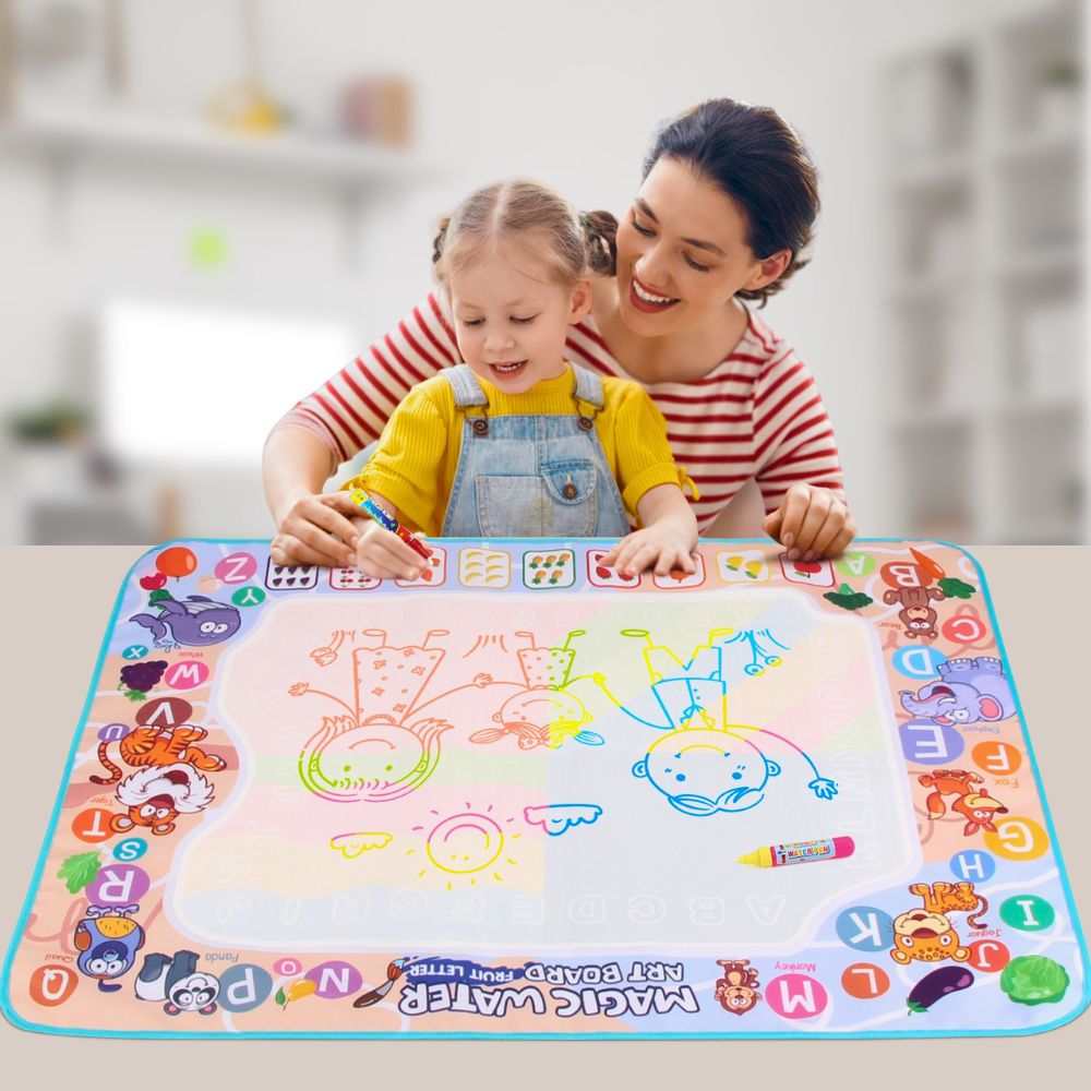 Magic Reusable Doodle Mat - No Mess Coloring Board for Kids