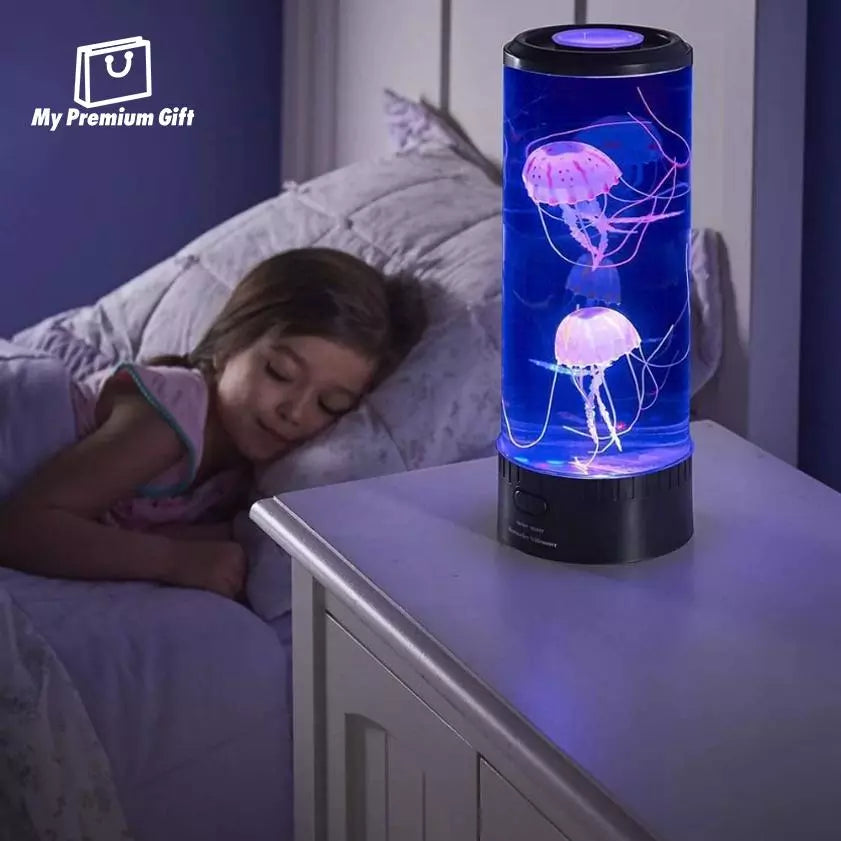 Luminária LED de Água-viva e Aquário