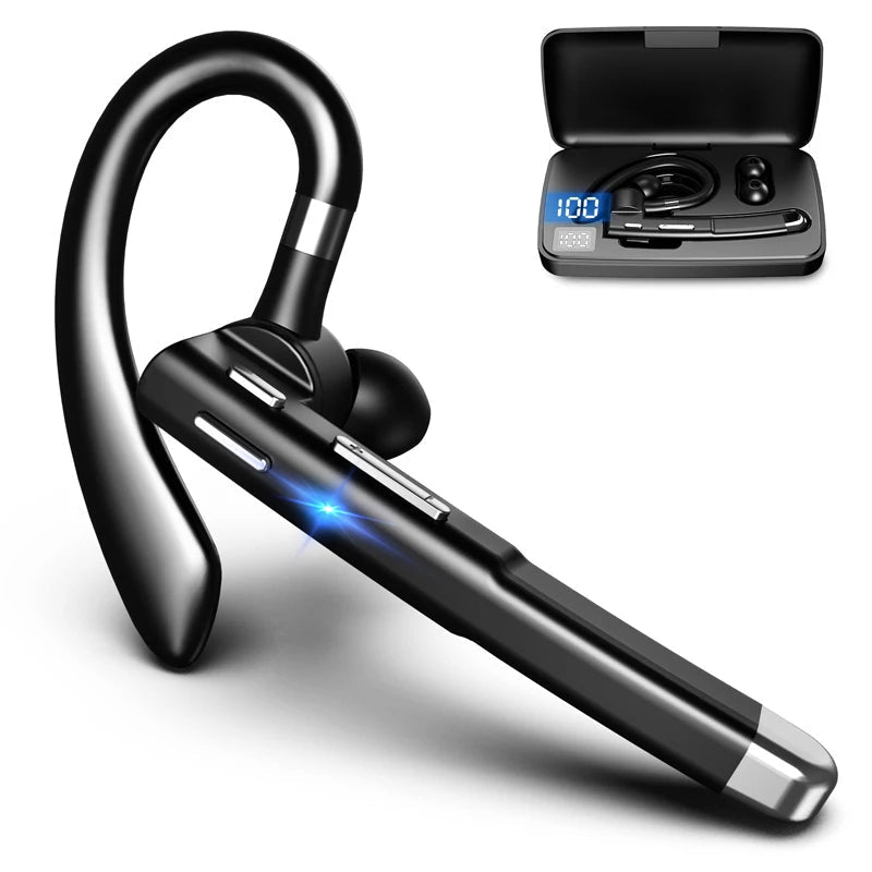 Headset Bluetooth 5.1 Sem Fio com Microfone Duplo para Caminhoneiros com Cancelamento de Ruído | Fone de Ouvido com Qualidade de Som Superior e Conforto